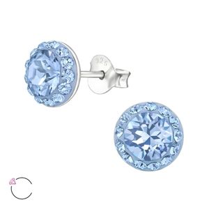 Studs with Sapphire Crystals from Swarovski®